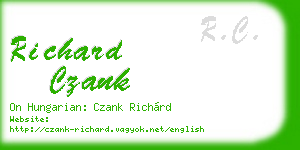 richard czank business card